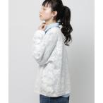 tシャツ フラワー刺繍ロングスリーブプルオーバー レディース