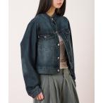 ブルゾン アウター compact denim riders jacket / コンパクトデニムライダースジャケット レディース