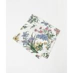 スカーフ バンダナ 「6(ROKU)」ビッグフラワープリント シルク スカーフ レディース