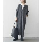 「SHIPS any」 ニットワンピース ONE SIZE チャコールグレー レディース