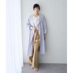 ノーカラーコート コート ノーカラーラペルロングコート レディース