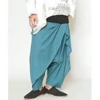 [ коричневый i - ne] [Amina] легкий брюки FREEb люмен z