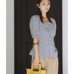 「N.（N. Natural Beauty Basic）」 半袖ブラウス MEDIUM ブラック系その他 レディース