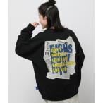 「Fishs Eddy」 スウェットカットソー MEDIUM ブラック レディース