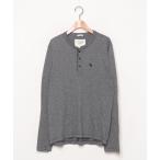 「Abercrombie&Fitch」 長袖Tシャツ S グレー メンズ