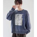 [ETELIO] длинный рукав вязаный Mb люмен z