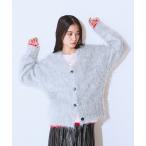 「JEANASIS」 ニットカーディガン FREE グレー レディース