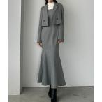 [Louere] выставить MEDIUM серый женский 