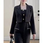 ジャケット テーラードジャケット ショートテーラージャケット レディース