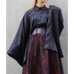 シャツ 和柄ジャガード和袖シャツ メンズ