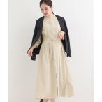 ショッピングミモレ丈 ワンピース 「多機能/S-LL」ウエストタックワンピース