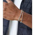  браслет 2 полосный серебряная цепь браслет / мужской (T3) мужской женский 