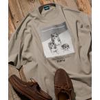 tシャツ 限定展開 KAVU×FREAK'S STORE/カブー 別注 ビッグシルエット フォトプリント Tシャツ / DOG メンズ レディース