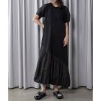 ワンピース ニットコンビネーションワンピース