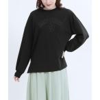 トレーナー スウェット マリークワント mary quant キルトロゴ プルオーバー レディース