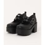 パンプス 「YOSUKE」厚底トラックソールダブルベルトメリージェーン 2605020