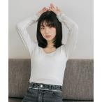 tシャツ カップ付きレースカットソー　6