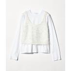 ショッピングスパンコール tシャツ フリンジ×スパンコール キャミ＋カットソー ‐セットアイテム‐「A DAY IN THE LIFE」 レディース