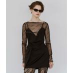 ドレス DRAPE MINI DRESS/ドレープミニドレス