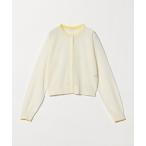 カーディガン ライン クルーネック カーディガン ウォッシャブル レディース