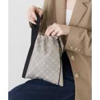 ポーチ ナイロンジャガード巾着ポーチ L レディース