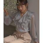ブラウス シャツ 「INGNI　SOELA」フリルブラウス／WEB限定 レディース