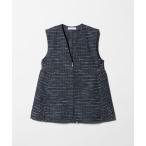 ベスト ジレ ツイードライクジャージー ペプラムベスト 「A DAY IN THE LIFE」 レディース