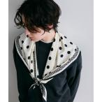ストール マフラー ポルカドットトライアングルスカーフ レディース