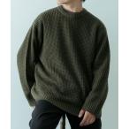 [ITEMS URBANRESEARCH] длинный рукав вязаный MEDIUM оливковый мужской 