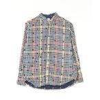 [Design Tshirts Store graniph] в клетку рубашка с длинным рукавом X-SMALL черный мужской 