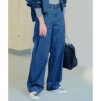 ショッピングダンガリー 「23区」 デニムパンツ 40 ブルー レディース