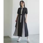 「UNITED TOKYO」 半袖ワンピース 1 ブラック レディース