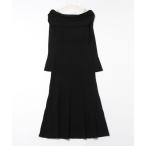 「MERCURYDUO」 ニットワンピース MEDIUM ブラック レディース