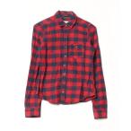 「Abercrombie&Fitch」 長袖シャツ S レッド レディース