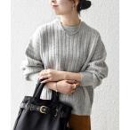 「SHIPS any」 長袖ニット ONE SIZE ライトグレー レディース