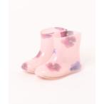 長靴 レインブーツ 「ベビー」スミレプリントレインシューズ キッズ 子供