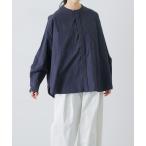 ブラウス シャツ コットンリネンWポケットシャツ レディース
