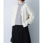 カーディガン コットンローゲージショートカーディガン レディース