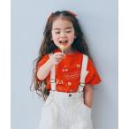 tシャツ モチーフ刺繍 半袖Tシャツ キッズ 子供服 男の子 女の子