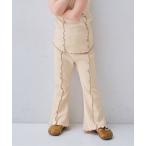 ショッピング子供服 パンツ 配色メロウのストレッチリブフレアパンツ キッズ 子供服 男の子 女の子