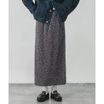 スカート セルフカットプリーツナロースカート/638731