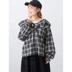 ブラウス シャツ フリル襟ブラウス レディース