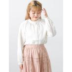 ブラウス シャツ 袖シャーリングギャザーブラウス レディース