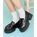 ローファー 厚底ローファー レディ�