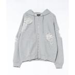 ショッピングnixon パーカー 「SEQUENZ/シークエンズ」 ダメージ加工スウェットジップパーカー フーディー メンズ レディース