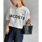 tシャツ 「WEB先行予約」「LACOSTE/ラコステ」 ヘビーウェイト ロゴプリントTシャツ レディース メンズ