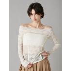 tシャツ オフショルダーレーストップス レディース