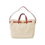 トートバッグ ベルト付きキャンバストートバッグ レディース