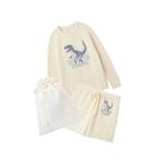 パジャマ ルームウェア 「ラッピング済み」エアリーモコダイナソージャガードプルオーバー＆ショートパンツSET レディース