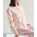 カーディガン クリアボタンニットカーディガン レディース